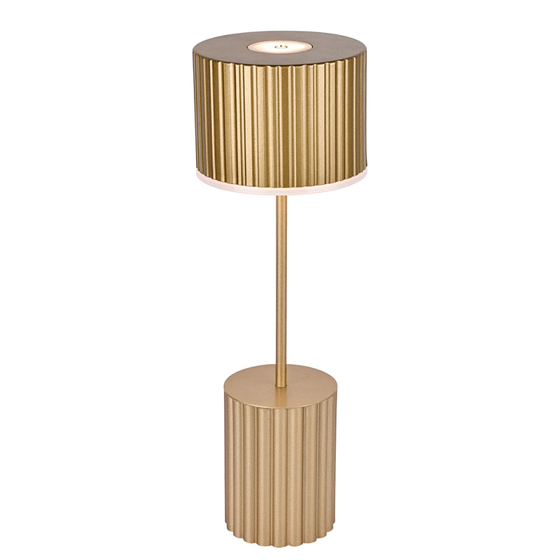 بیٹری کے ساتھ دھات کا سایہ چھوٹا ٹیبل لیمپ